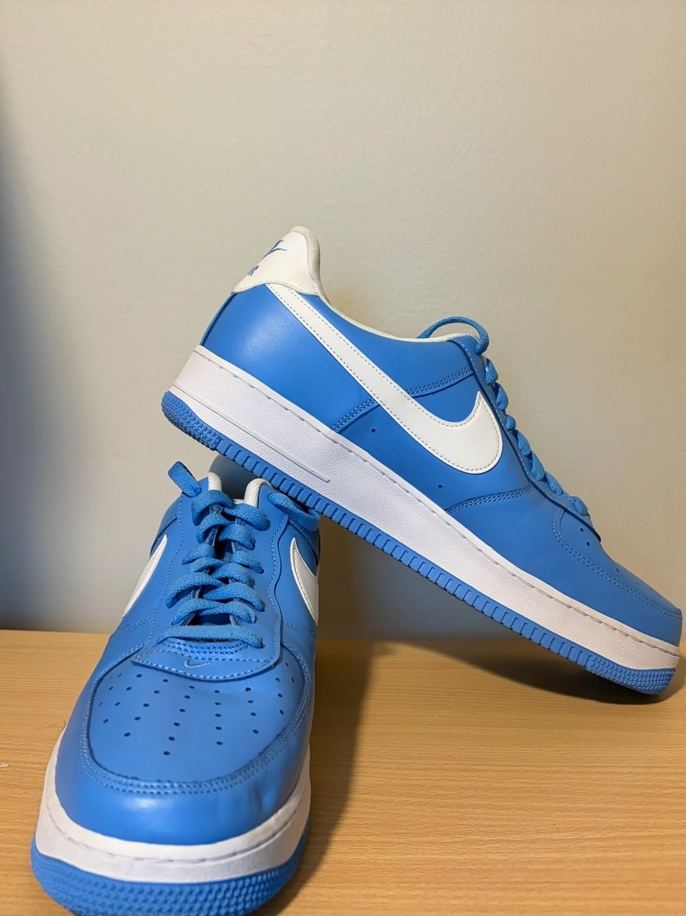 Nike Air Force 1 Low Top  - Men’s Size 13 - Blue & White Lace Up Sneakers